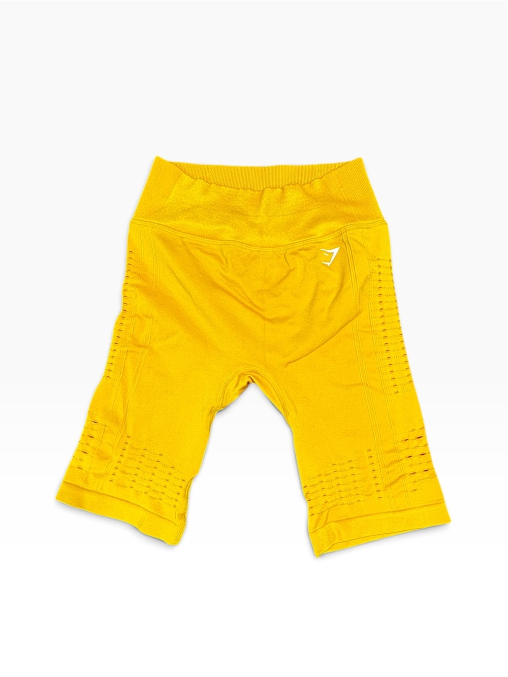 Gymshark Seamless High-Rise Bike Shorts - Yellow - Picture 2 of 5